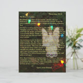 サンタパーソナライズされたエンジェルライトからの手紙 (スタンド正面)