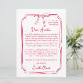 サンタパーソナライズされたキッズクリスマスからの可愛い手紙 シーズンカード (スタンド正面)