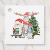 サンタパーソナライズされたキュート・キッズクリスマスから フェイバータグ (正面)