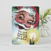 サンタパーソナライズされたクリスマスCookie シーズンカード (スタンド正面)