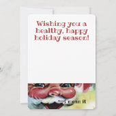 サンタパーソナライズされたクリスマスCookie シーズンカード (裏面)