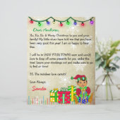 サンタパーソナライズされたクロースからの手紙 (スタンド正面)