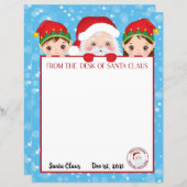 サンタパーソナライズされたクロースからの手紙 (正面/裏面)