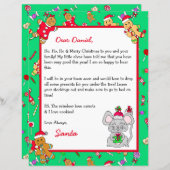 サンタパーソナライズされたクロースからの手紙 (正面/裏面)