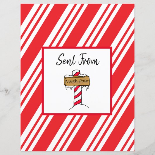 サンタパーソナライズされたクロースからの手紙 (裏面)