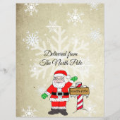 サンタパーソナライズされたクロースからの手紙 (裏面)