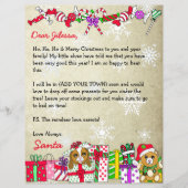 サンタパーソナライズされたクロースからの手紙 (正面)