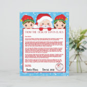 サンタパーソナライズされたクロースからの手紙 (スタンド正面)