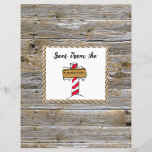 サンタパーソナライズされたクロースからの手紙 (裏面)