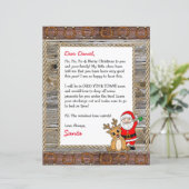 サンタパーソナライズされたクロースからの手紙 (スタンド正面)