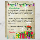 サンタパーソナライズされたクロースからの手紙 (正面/裏面)