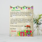 サンタパーソナライズされたクロースからの手紙 (スタンド正面)