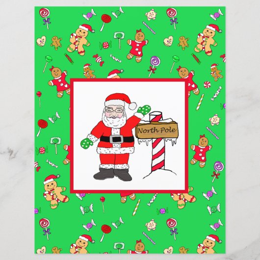 サンタパーソナライズされたクロースからの手紙 (裏面)