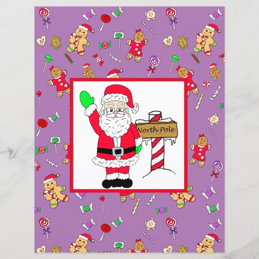 サンタパーソナライズされたクロースからの手紙 (裏面)