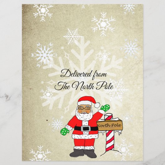 サンタパーソナライズされたクロースからの手紙 (裏面)