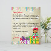 サンタパーソナライズされたクロースからの手紙 (スタンド正面)