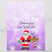 サンタパーソナライズされたクロースからの手紙 (裏面)