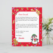 サンタパーソナライズされたクロースからの手紙 (スタンド正面)