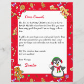 サンタパーソナライズされたクロースからの手紙 (正面)