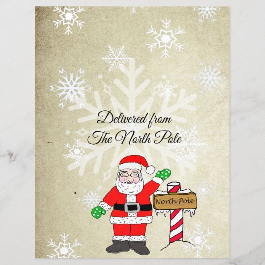 サンタパーソナライズされたクロースからの手紙 (裏面)