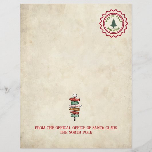 サンタパーソナライズされたクロースからの手紙 (裏面)