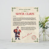 サンタパーソナライズされたクロースからの手紙 (スタンド正面)