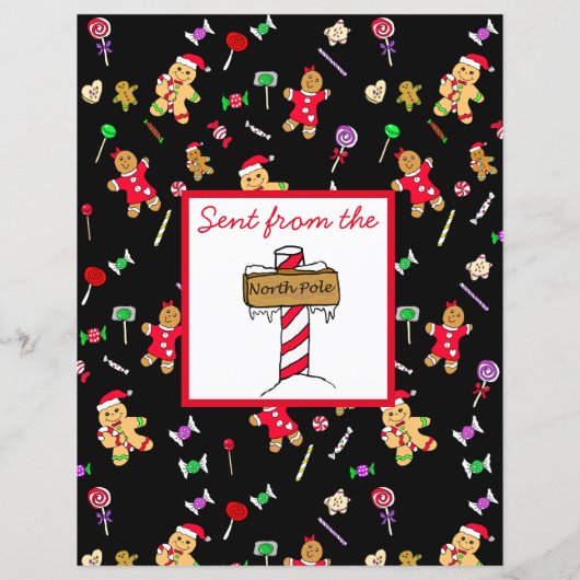 サンタパーソナライズされたクロースからの手紙 (裏面)