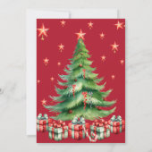 サンタパーソナライズされたクロースからの手紙 招待状 (裏面)