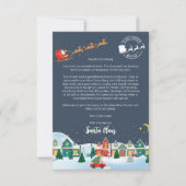 サンタパーソナライズされたクロースからの手紙 招待状 (正面)