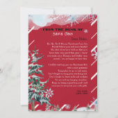 サンタパーソナライズされたクロースからの手紙 招待状 (正面)