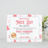 サンタパーソナライズされたクロースからの素敵な証明書 (スタンド正面)