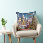 サンタパーソナライズされたクロースカラフルクリスマス クッション (椅子)