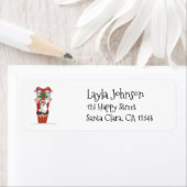 サンタパーソナライズされたクロース差出人住所ラベル ラベル (インサイチュ)