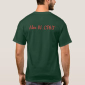 サンタパーソナライズされたクロース薬局北極シャツ Tシャツ (裏面)