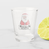 サンタパーソナライズされたクロース ショットグラス (裏面)