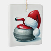 サンタパーソナライズされたズカーお気に入りのラー セラミックオーナメント (右)