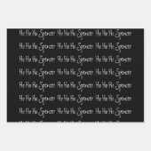 サンタパーソナライズされたダビング ラッピングペーパーシート (正面3)