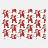 サンタパーソナライズされたダビング ラッピングペーパーシート (正面)