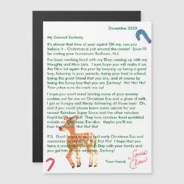 サンタパーソナライズされたトインデア磁気からの手紙