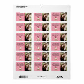 サンタパーソナライズされたメールで冬のサルのラベル ラベル (フルシート)