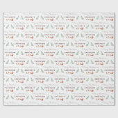 サンタパーソナライズされたラッピング紙 ラッピングペーパー (フラット)