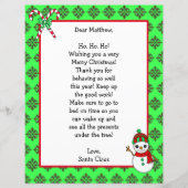 サンタパーソナライズされたーからのクリスマスの名手紙 (正面)
