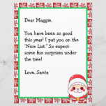 サンタパーソナライズされたーからのクリスマスレター子供へ<br><div class="desc">あなたもしの子供はサンタからの手紙を待っている、彼に可能性のあるサンタからの可愛い手紙を送信しパーソナライズされたなさい。背面のカラーリングページ。</div>