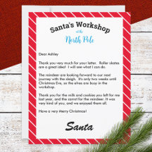 サンタパーソナライズされたーからのクリスマスレター返信