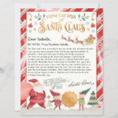 サンタパーソナライズされたーからの北極の公式書簡 (正面)