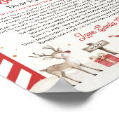 サンタパーソナライズされたーからの北極の公式書簡 ポスター (角)