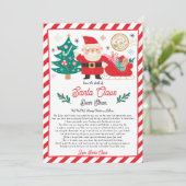 サンタパーソナライズされたーからの北極の公式書簡 招待状 (スタンド正面)