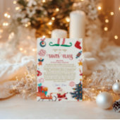 サンタパーソナライズされたーからの北極の公式書簡 招待状