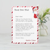 サンタパーソナライズされたーからの北極の公式書簡 招待状 (スタンド正面)