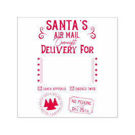サンタパーソナライズされたーの翌日配達 セルフインキングスタンプ